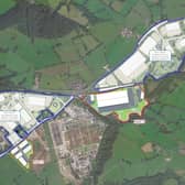 A map showing the three sites off Preston New Road at Samlesbury. (Image: Day Architectural)