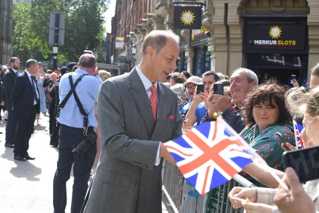 Prince Edward meets the crowds