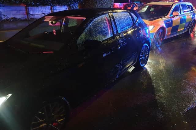 A 33-year-old man from Preston was arrested after police pursued the suspicious Black Seat Ibiza on Tuesday night (January 3)
