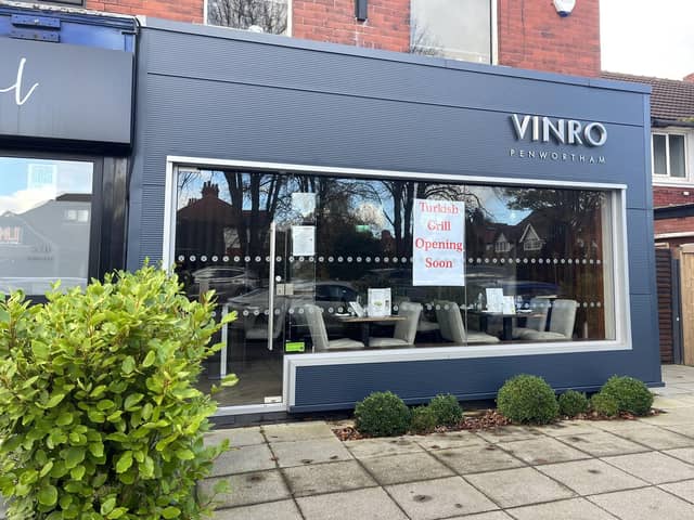 The former Vinro restaurant