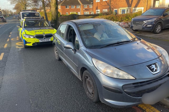 This vehicle was stopped in Watling Street Road, Preston and the driver failed a roadside test for cannabis and cocaine.
The driver was stopped and arrested earlier this month by the same officer for drug driving.