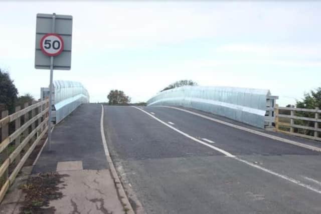 The steel bridge which residents branded an 'eyesore.'