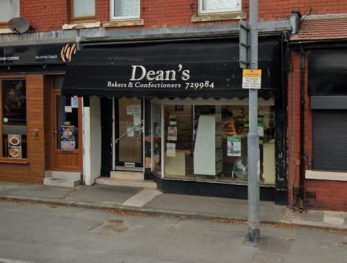 Dean's Bakers & Confectioners on Blackpool Road, Ashton-on-Ribble, has a 4.8 out of 5 from 202 Google reviews