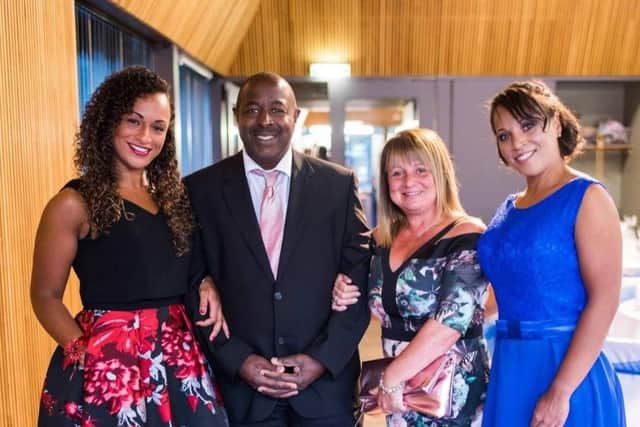 Phil and Elaine Etienne from Preston held their celebration at BAE Systems’ Canberra Club in Samlesbury for 140 guests, among them their grown-up daughters Natasha and Zoe.