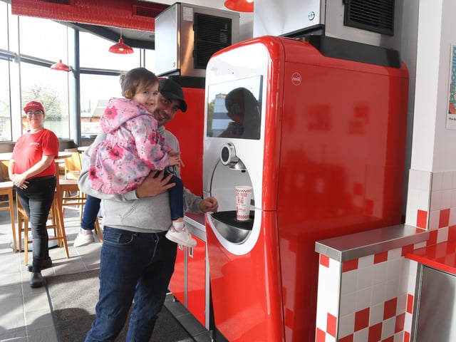 The restaurant offers unlimited refills from its soda fountains which feature Coca-Cola, Fanta, Dr Pepper and more.