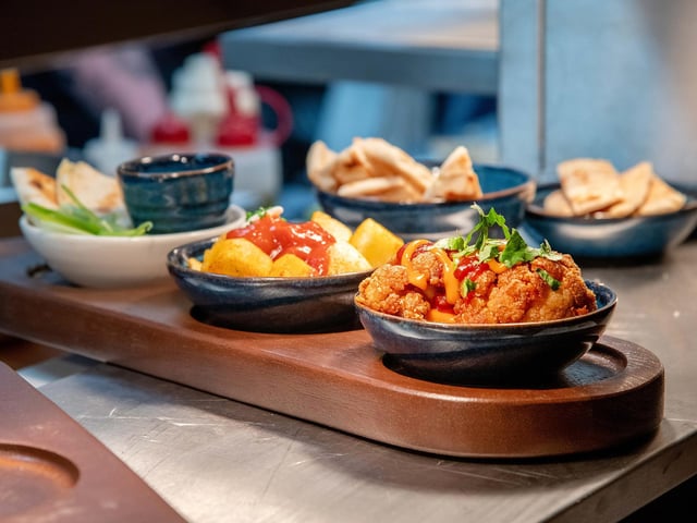 Some of the delicious food on offer.