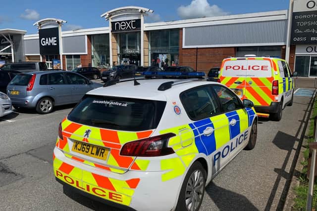 A man died after collapsing inside a store at Deepdale Retail Park