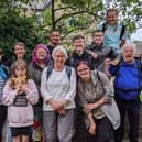 Rev. Kat Gregory-Witham (four from right, back row) and the group from St Matthew’s, Burnley