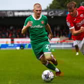 Morecambe midfielder JJ McKiernan Picture: Jack Taylor