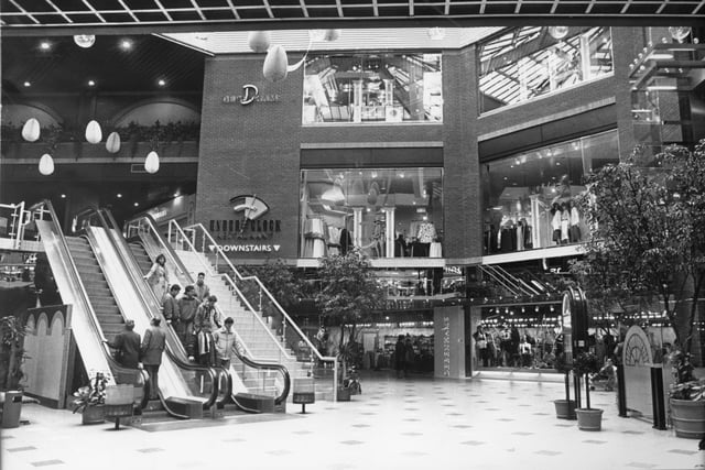 The large Debenhams store occupied three floors in Fishergate Shopping Centre - seen here in 1990