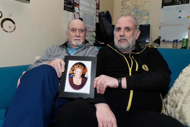 Paul McNulty, right, with his dad William McNulty. Paul's mother is terminally ill and he wants an emergency visa for his Ethiopian family to come and visit her before it's too late.