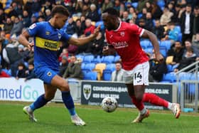 Jordan Slew got Morecambe back on terms against Crewe Alexandra Picture: Andrew Redington/Getty Images