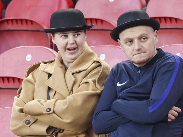 PNE fans at Middlesbrough