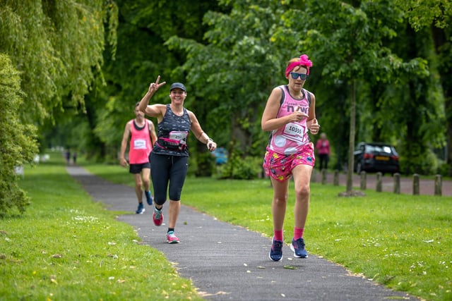 The Race for Life circuits covered the delightful setting of Preston's Moor Park