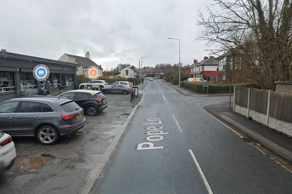 There was a collision between a motorcyclist and a car on Pope Lane in Penwortham on Sunday, October 29.