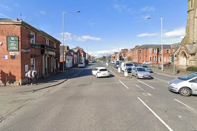 Heavy traffic was building on Garstang Road after a crash was reported near Moor Park (Credit: Google)