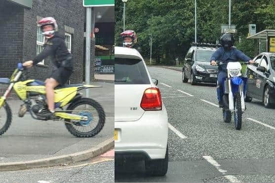 Do you recognise these two bikers? (Credit: Lancashire Police)