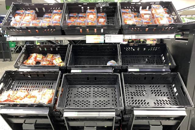 Rationing in place at Asda as they run short of vegetables