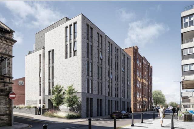 How the apartment block at the junction of Dole Lane and St. Thomas's Road will look (image via Chorley Council planning committee)