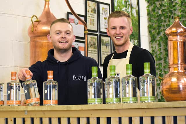 Ellis, left and Liam, right, the founders of Fairham Gin Distillery in Penwortham