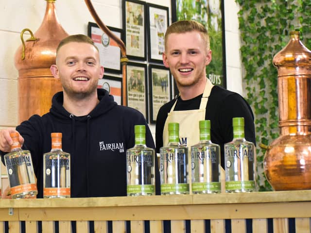 Ellis, left and Liam, right, the founders of Fairham Gin Distillery in Penwortham