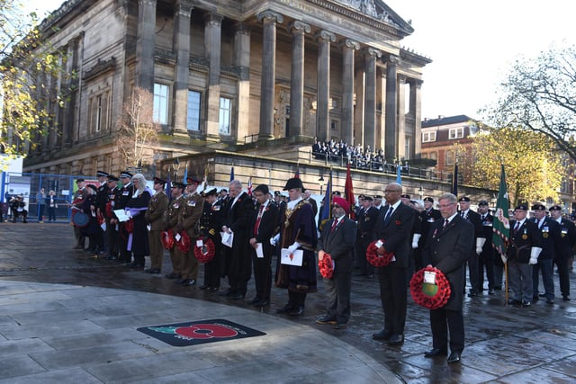 Dignitaries gather at Preston's Flag Market