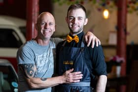 Co-owners of The Workshop Speciality Coffee House, Sean Routh and his son Bailey. Photo: Kelvin Lister-Stuttard