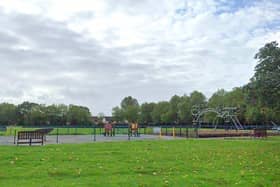 Tanterton Green playground is not currently the place to be after heavy rain - but that is about to change (image: Google)