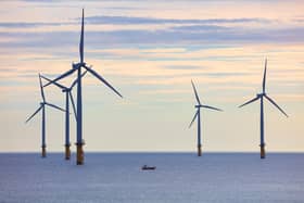The energy scheme would transform the scene off the Lancashire coast.
