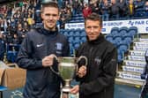 Freddie Woodman is presented with the Sir Tom Finney Player of the Year award at Deepdale. Credit: PNEFC/Ian Robinson.