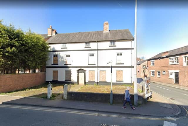 The fire broke out at a derelict former doctor's surgery next to the Fox Lane roundabout and across the road from the Fox & Lion pub in Worden Lane, Leyland