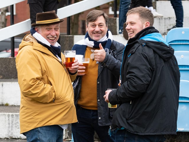 PNE fans before the game against Burnley