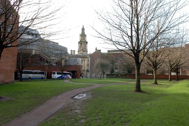 Open land near to the Preston Guild Hall which was the proposed site of a new city centre cinema