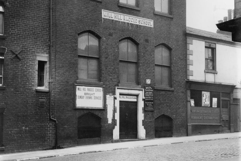 The old Ragged school on Adelphi Street in Preston, which first opened around 1852 and closed down in 1962