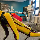 Engineering T level students at Nelson and Colne College had the unique opportunity to meet SPOT, a Boston Dynamics Robot, as part of a Pendle Business Week session in partnership with the Advanced Manufacturing Research Centre (AMRC).