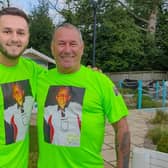Lewis Kenny with his dad Liam.