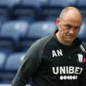Alex Neil, manager of Preston North End looks on during the Sky Bet Championship match between Preston North End and Cardiff City at Deepdale on October 18, 2020.