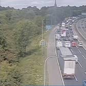 There are long delays on the M60 and M61 after a crash near Bolton this afternoon (Wednesday, May 31).