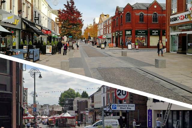 The centres of Preston and Chorley are in Lancashire's first wave of 'hotspot' areas where antisocial behaviour will be carcked down on (images: National World and Google)