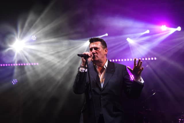 A previous Music in the Park at Leyland - Tony Hadley singing