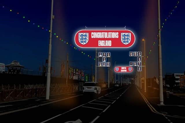 A new illuminations display will celebrate the triumphant England Lionesses