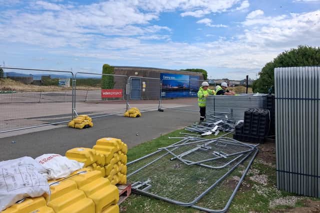 Work begins on the Eden site in Morecambe.