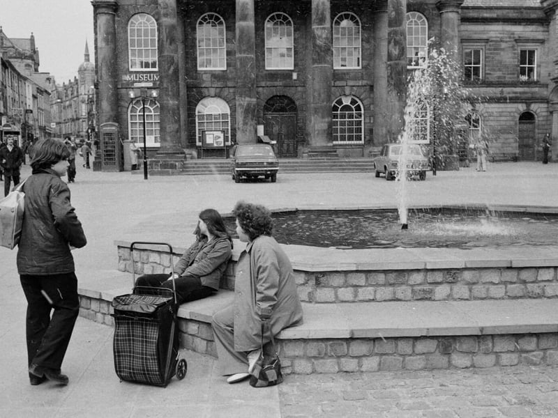 The fountain was a new feature in Market Street after pedestrianisation.