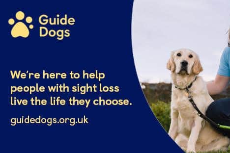 The Guide Dogs charity aids people who are visually impaired