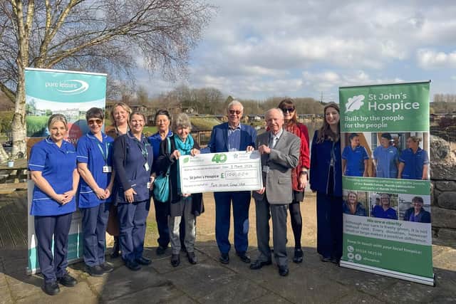 Pure Leisure Group has donated £100,000 to St John's Hospice in Lancaster, helping to fund vital community nursing services.