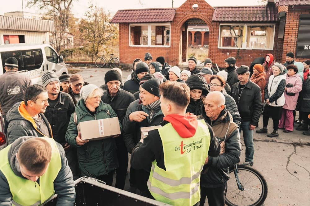 Unloading in Kharkiv
