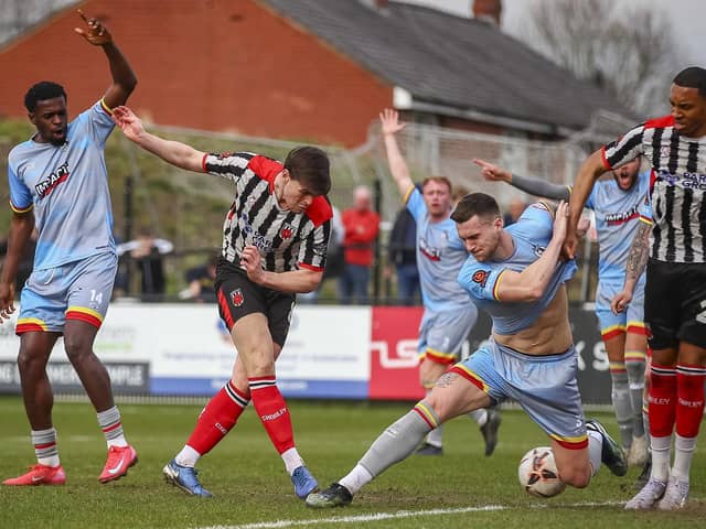 Mike Calveley scored both of Chorley's goals in their win against Alfreton Town (photo: David Airey)