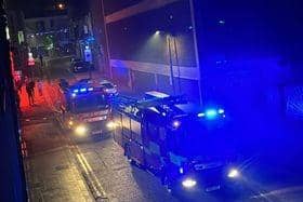 Four fire engines tackled a fire at a commercial building in Guildhall Street, off Fishergate, in Preston city centre in the early hours of Sunday morning (June 5)