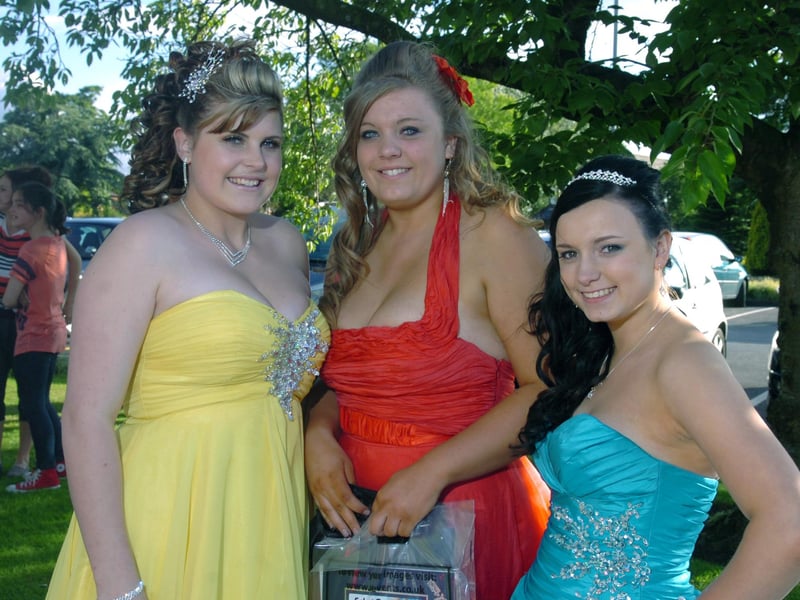 Prom Night at Barton Grange Hotel for Corpus Christi Catholic High School, Fulwood pupils, from left, Shannon Williams, Becky Maddox and Shelbie Caddens