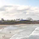 A CGI image of Eden Project Morecambe by Grimshaw Architects